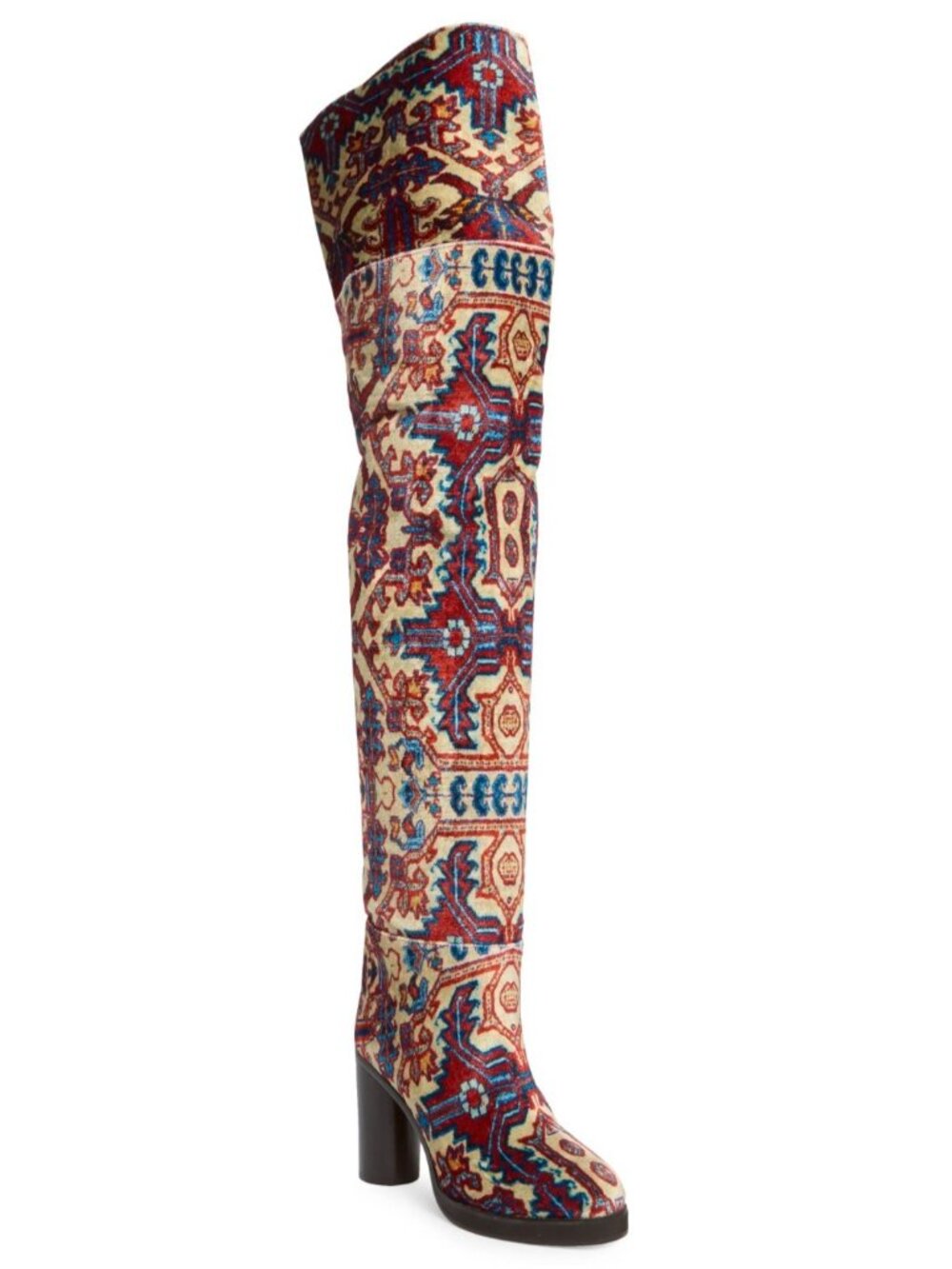 Isabel Marant Lurna Women's Thigh High Tapestry Boots Size 36 / US 6 - Italy